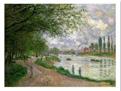 The Island of La Grande Jatte - Claude Monet Paintings